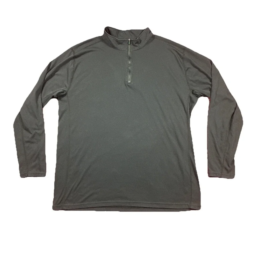 Arborwear Quarter Zip Pullover Drirelease Men's XL Black Polyester Blend Outdoor